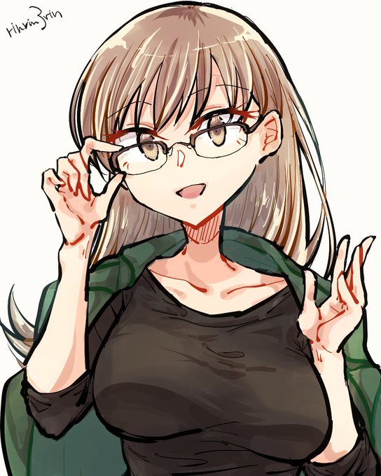 #メガネの日 
大井っち時雨ちゃん(再掲) 