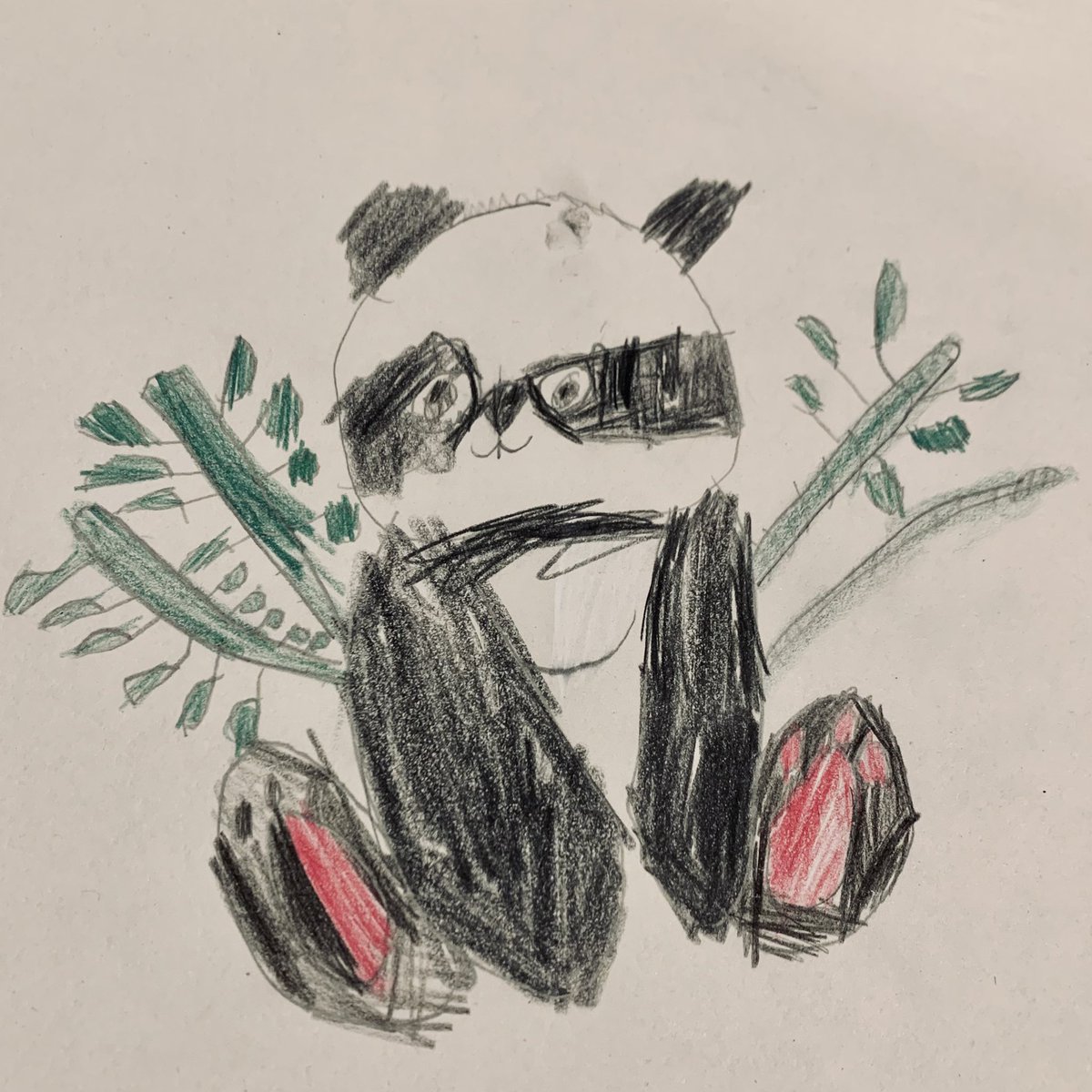 Artwork from Day 5 of the 7 day challenge. It’s a panda! <a href="/klodi_twitting/">klodi</a> #NFT #NFTartist #nftart #NFTartwork #nftcollector #nftcollectors #NFTCommunity #NFTdrop #NFTs #OpenSeaNFT #OpenSeaCommunity #opensea #nftkids