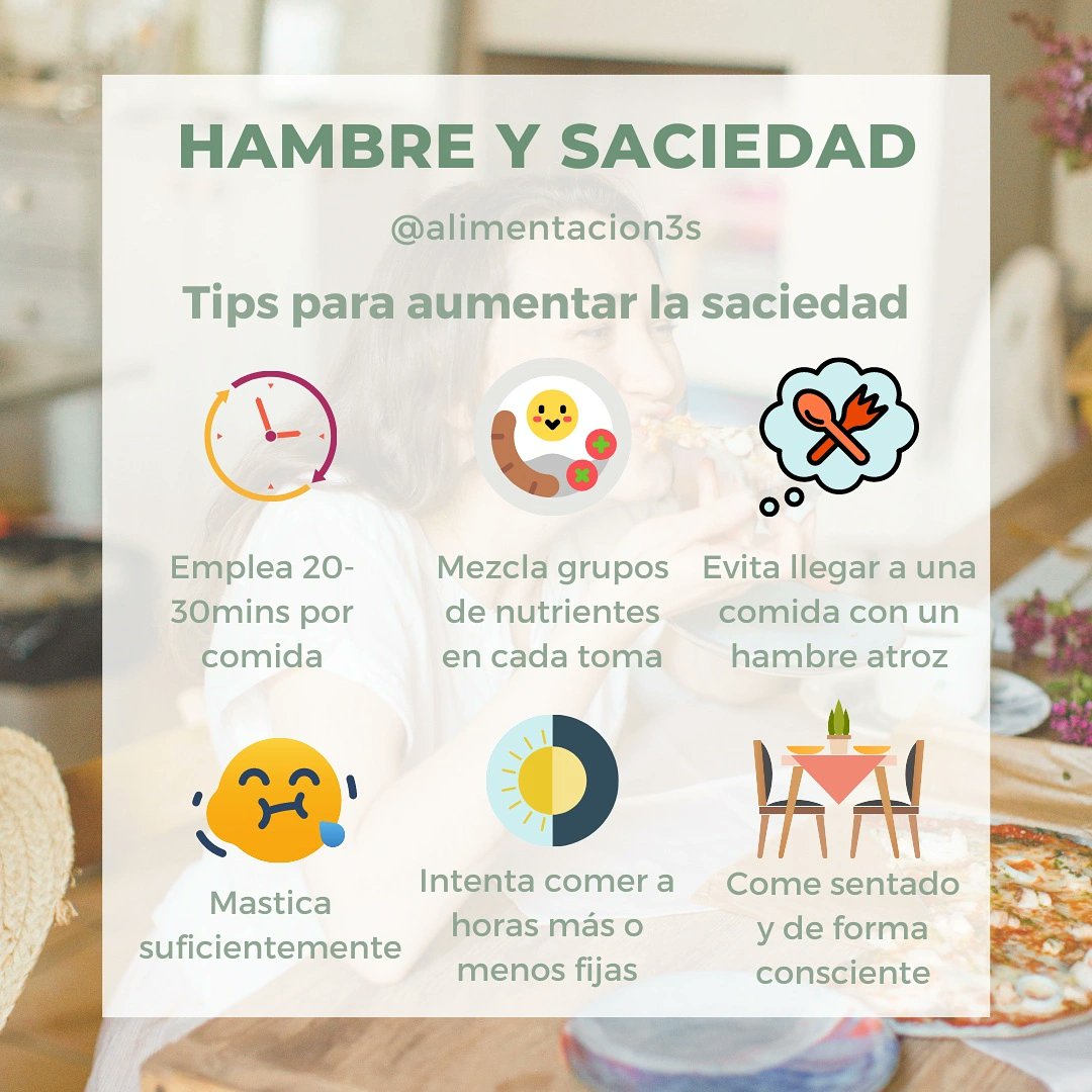 alimentacion3s's tweet photo. 🤔¿Sabías que las sensaciones de hambre y saciedad se distorsionan con algunos factores?
💡¿Y sabías que se pueden educar?
💥¿Te cuesta regular las cantidades o sientes dificultad para interpretar estas sensaciones?
🤨¿Sabes que no deberías pasar hambre cuando te pones "a dieta"? https://t.co/HYDqaUyJIA