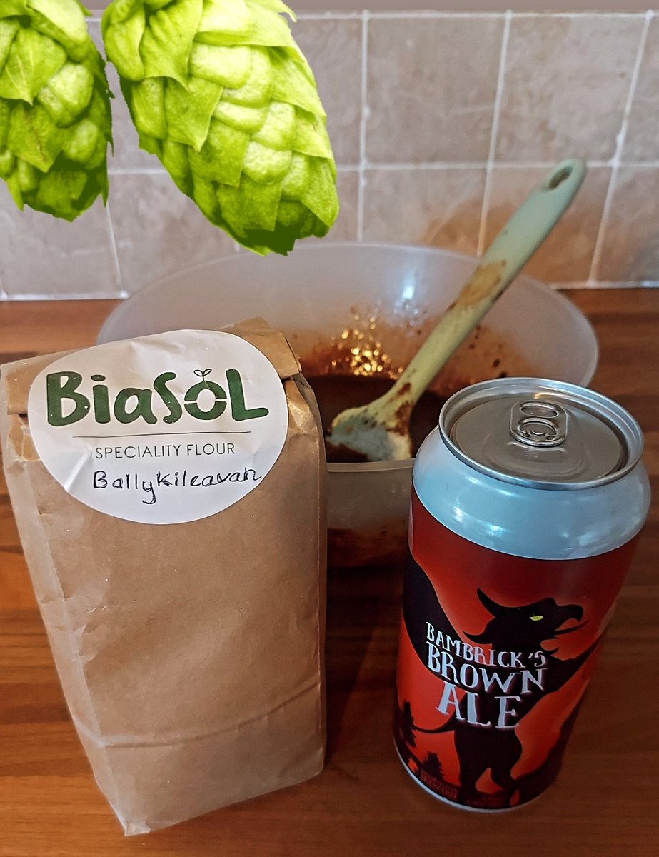 KateODsTruffles's tweet photo. Yay.......@Ballykilcavan Annual Hop Picking &amp; Brew is nearly here, always a brilliant Day!!!!! 
Whipping up something special for all the Hard workers using @BiaSolFoods BKC Spent Grain Flour, and The Mighty Bambrick's Brown Ale!!!! 🍺🍺
#Sustainability #bakingwithbeer #craftbeer https://t.co/e1ofimvdKv