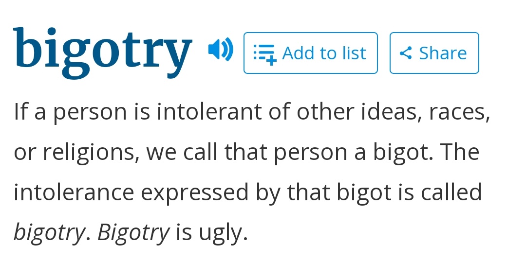 A lot of bigoted statements get made against people with religious convictions, quite often by people who are 'against bigotry'. Let's be consistent in our approach to people who have an alternative value framework to us.
