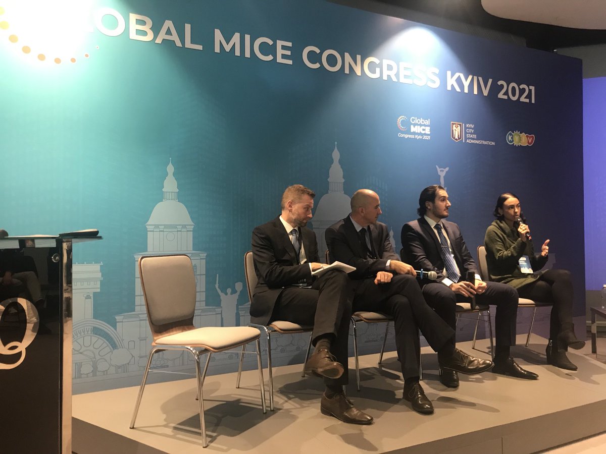 Tamara Bernstein speaks for #ICCA at the Global MICE Congress in Kyiv.