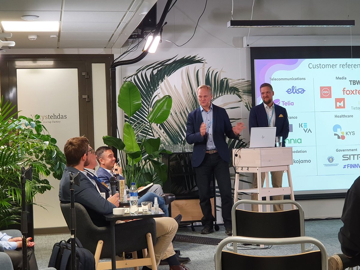 BusinessJKL's tweet photo. Three pitch presentations kept on Jyväskylä Business Rally Investor Day! Well done @AiwoDigital @3AWater @fjuulapp 👍👌 Still one for today left, Measurelabs. #InvestorDay #BusinessRally #Jyväskylä #startups #pitch #investors https://t.co/K19C0HRqut