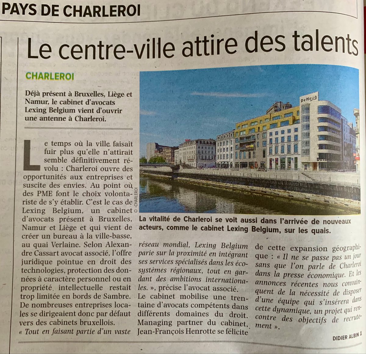 #news La presse en parle ! <a href="/ladh/">DH les Sports +</a> et <a href="/lavenir_net/">lavenir.net</a> relayaient déjà la nouvelle hier matin ! #newoffice #charleroi