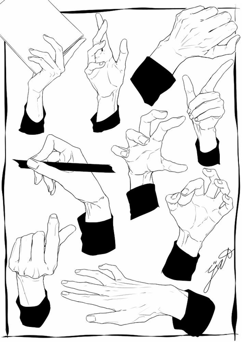 手元・足元だけ描くお仕事したい 