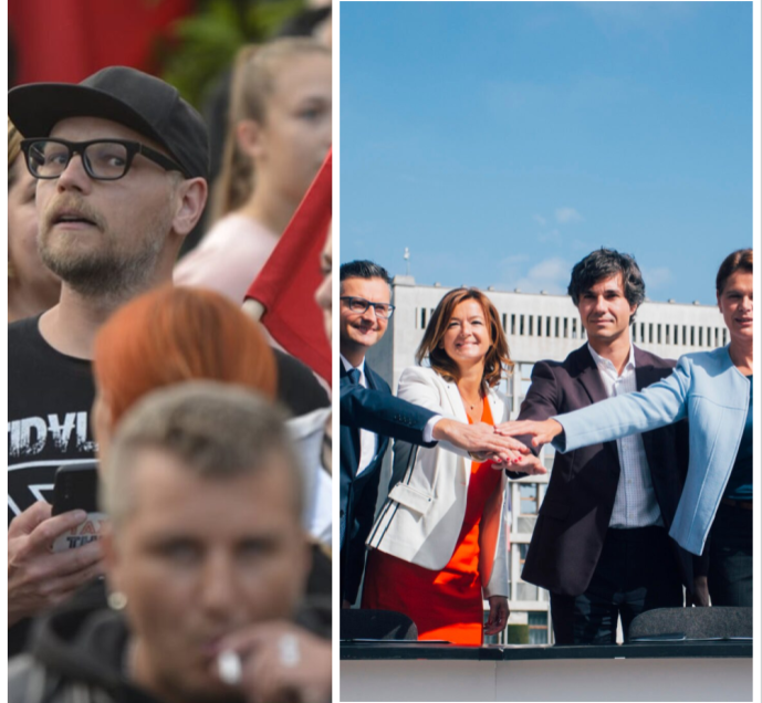Demokracija1's tweet photo. #Levica obljubila, da bo delala za ljudstvo, še isti dan obljubo prekršila: Proti investicijam za razvoj Zasavja protestiral poslanec #Siter https://t.co/O0sVUUNTKU https://t.co/xoy4akDC4Z