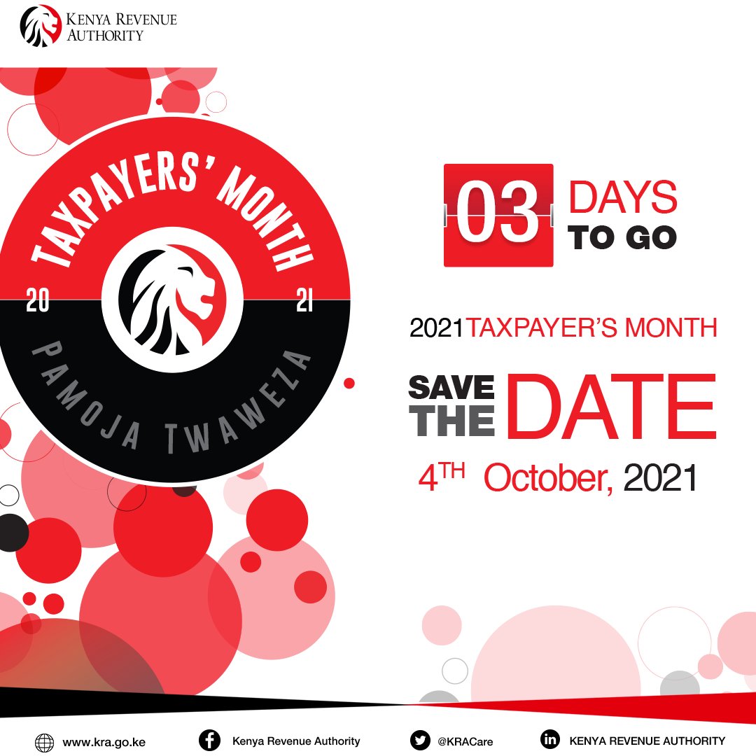 KRACare's tweet photo. Do you have any tax –related queries? Look out for the Mobile Tax Unit coming to areas near you this October as part of our #TaxPayersMonth activities.
#UshuruMashinani #PamojaTwaweza
#PamojaTwaweza #TaxpayersMonth2021 https://t.co/R1tWBgXk6w