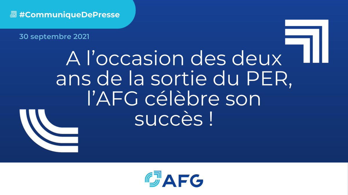 📰#CommuniquéDePresse | L'<a href="/AFG_France/">AFG</a> se réjouit du succès du #PER deux ans après son lancement ! 3,7 millions d’épargnants ont investi dans un Plan d’Epargne Retraite pour près de 45 milliards d’euros 👉bit.ly/2Y9fCZC
<a href="/Economie_Gouv/">Ministère de l'Économie et des Finances</a> 
#plan #epargne #retraite
