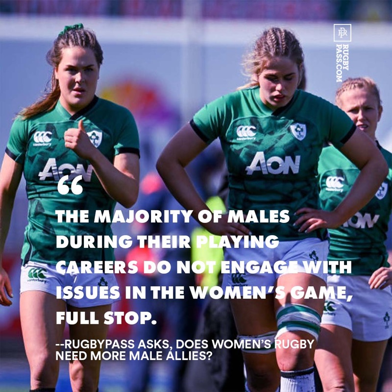 RugbyPass's tweet photo. "You can’t be part of the solution unless you know the problem."

✍️@lucylomax16 asks if men's professional players could do more to help combat issues in the women's game.