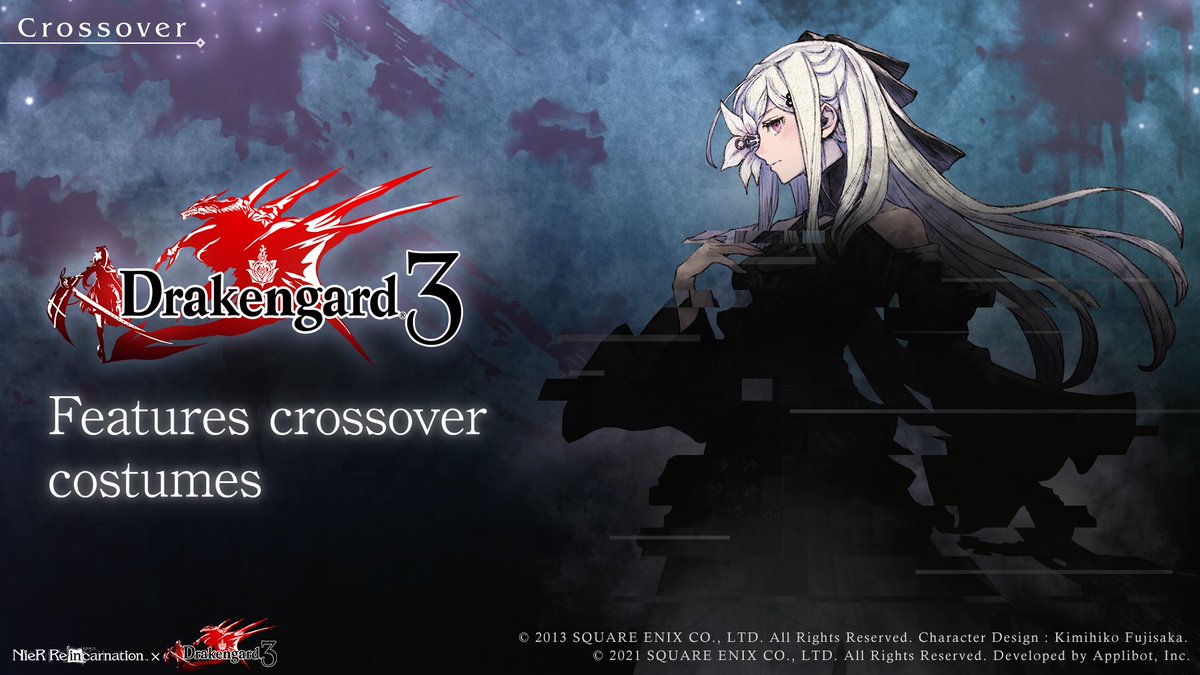 NieRReinEN's tweet photo. The Drakengard 3 crossover is on its way!

Get ready to meet Zero, who'll be joining us as a limited-time character! 
#NieR #NieRReincarnation #Drakengard3 https://t.co/LdUTDEFpZR