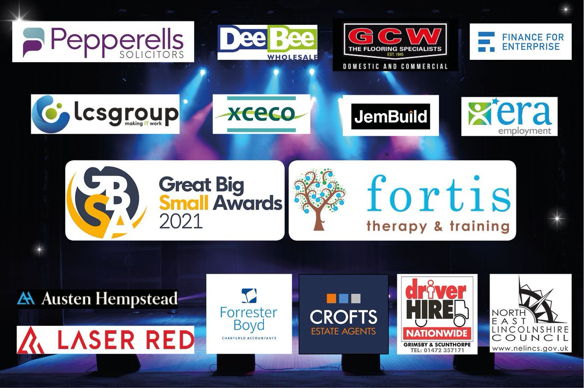 The stage is set, the finalists announced, and The Great Big Small Awards will take place on the 8th October in Grimsby Town Hall!

We would like to say a big thank you to <a href="/AustenHempstead/">Austen</a> who stepped up and sponsored the sumptuous Hot Buffet that will be enjoyed by our guests!