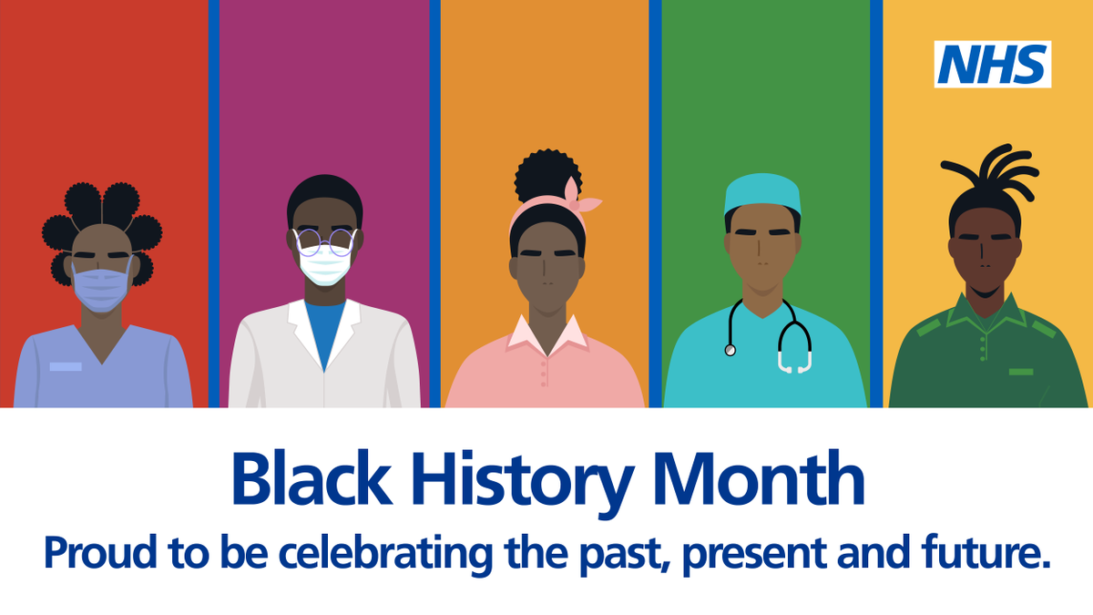 NHSEngland's tweet photo. This #BlackHistoryMonth we’re proud to be celebrating the past, present and future of Black NHS colleagues.

We will share a range of personal stories, encourage career development opportunities, and highlight the work happening across the country to tackle health inequalities.💙 https://t.co/GJir7j9f1D