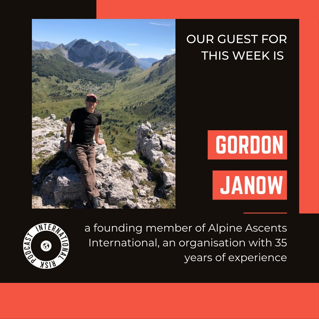 Our guest for this week is Gordon Janow!

You can listen to the episode on your favourite
streaming service or by clicking the link in our bio 📻

#risk #motivation #podcastshow #interview 
#spotifypodcast #travel #mountaineering #marketing #business #climber #traveldevelopment