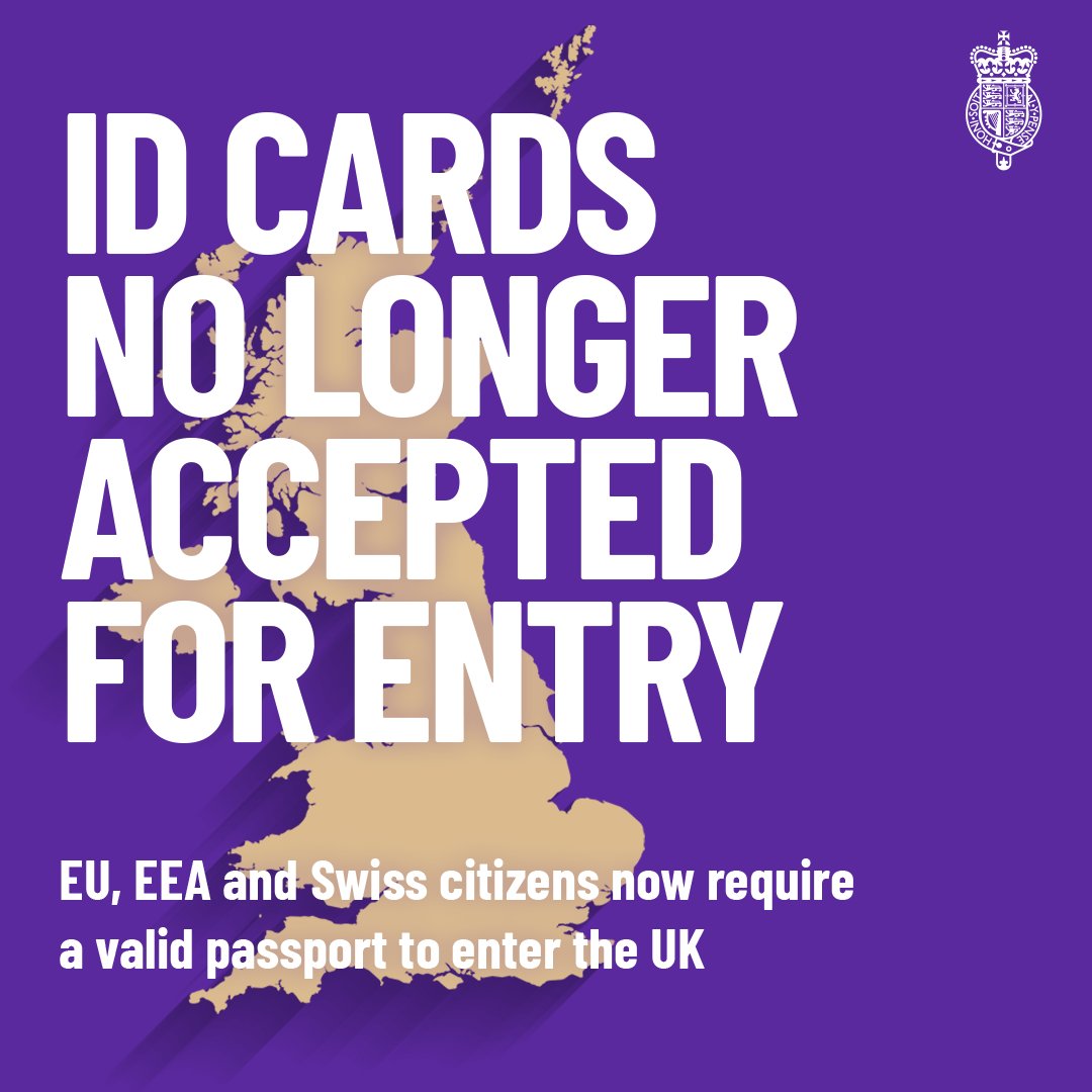 Home Office on Twitter "From today, most ID cards will no longer be
