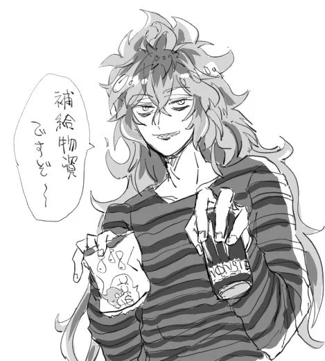 エナドリとスナック菓子で夕飯を済ませる💀 