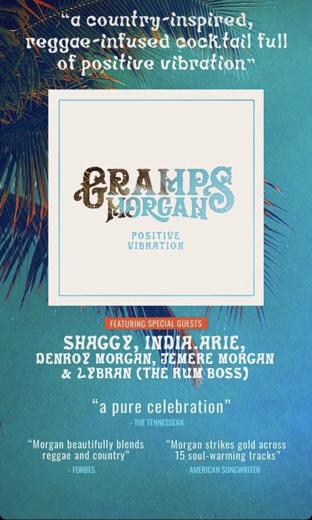 grampsmorgan's tweet photo. SO THANKFUL FOR THIS JOURNEY @DiRealShaggy @indiaarie @RasDenroyMorgan @iamjemere @lybranmadatdem @Forbes @Tennessean @people @americansongwriter https://t.co/RltzLzE2ah