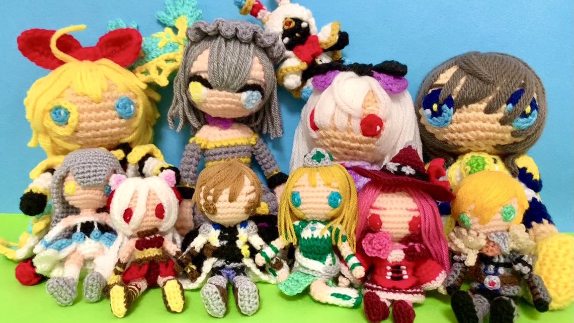 CON955137's tweet photo. 今日はあみぐるみの日らしいので。

#あみぐるみの日 https://t.co/79bR87cMLc
