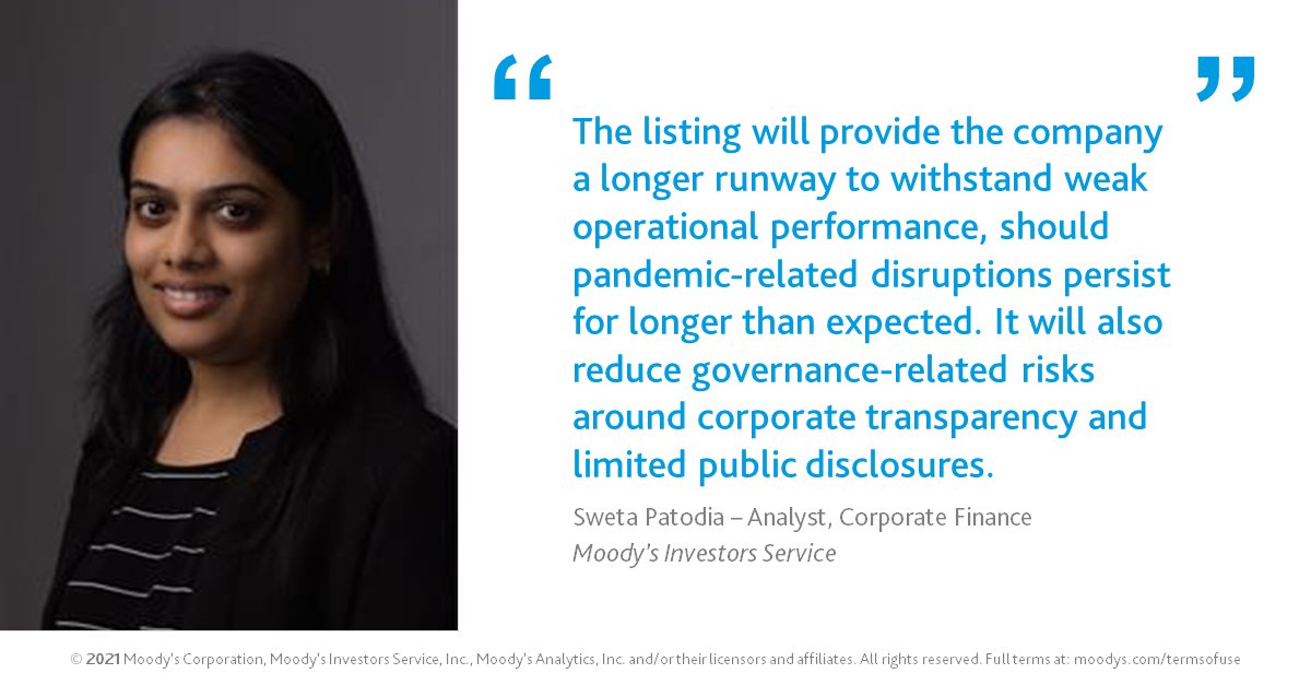 OYO’s potential IPO will be credit positive as it will strengthen the company’s liquidity and broaden its investor base. Moody’s Sweta Patodia comments: