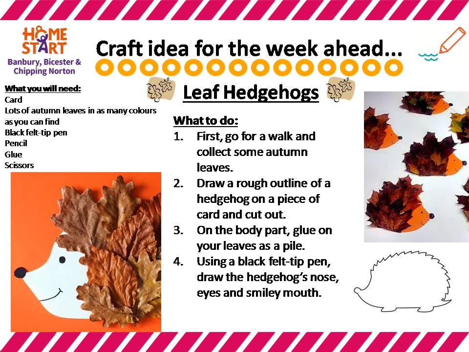 HomestartBCN's tweet photo. The leaves are starting to fall 🍂 and here is a lovely craft activity you can do after a walk with your children 🦔

We would love to see your creations! 🖌🖍

#HSBBCN '#AtHomeWithHomeStart #ToddlerCraft #Autumn #LeavesFalling #Hedgehogs #autumnwalks https://t.co/xSvvEGQZKk