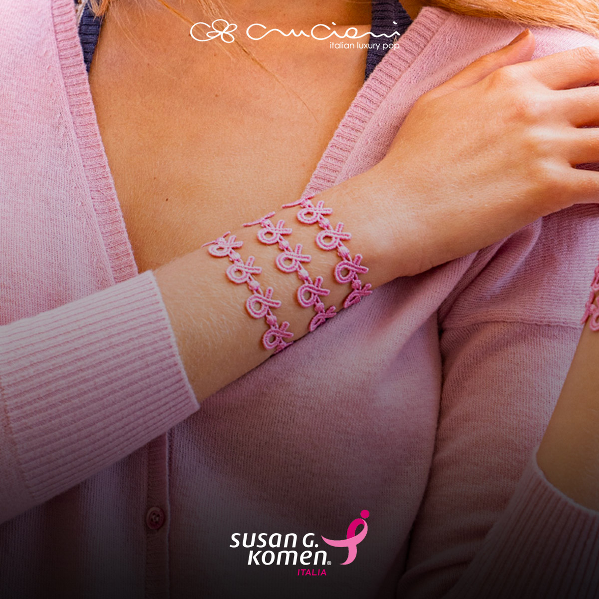 #ottobre #rosa 🎀 Cruciani rinnova la sua collaborazione con l’associazione <a href="/komenitalia/">Komen Italia</a> Insieme più forti per sostenere la ricerca!
bit.ly/Fiocco_Rosa_Cr…