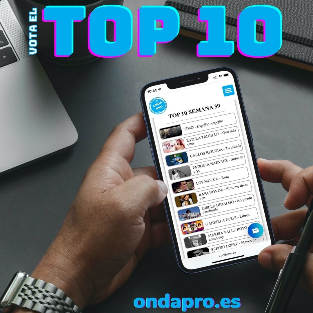 onda_pro's tweet photo. ✅ VOTA EL TOP 10 Semanal (viernes a domingo)
Lleva a tu artista al número 1, ayúdalo a crecer y a tener más visibilidad. Recuerda que suenan todos los días a las 10:00h y a las 14:30 en ONDA PRO RADIO https://t.co/v9uxbwiXyW
#ondapro #radio #top10 #artistascontalento https://t.co/XuNfLYvRHC