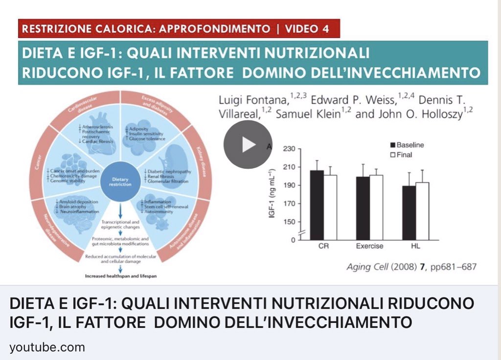 LuigiFontanaMD's tweet photo. DIETA, STILE DI VITA &amp; IGF-1: 

QUALI INTERVENTI NUTRIZIONALI RIDUCONO IGF-1, IL FATTORE  DOMINO DELL’INVECCHIAMENTO?

L’ESERCIZIO FISICO AUMENTA O RIDUCE LE CONCENTRAZIONI CIRCOLANTI DI IGF-1?

Qui le risposte: https://t.co/5Hs6F8Mzyo https://t.co/CfRsz7YAbQ
