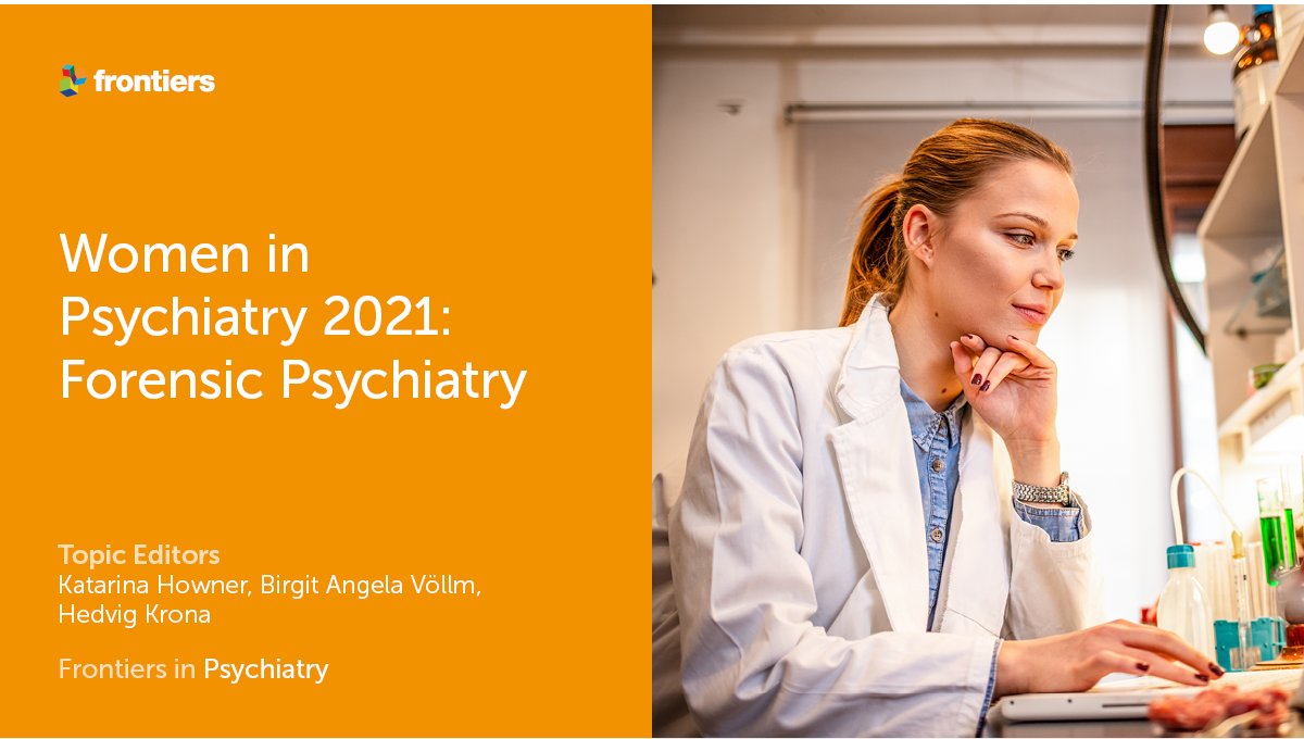 Our clinic director, Prof Birgit Völlm, is co-editing a collection of articles in @FrontPsychiatry on the topic of women in forensic psychiatry. This is a great initiative and we encourage people to share and submit! frontiersin.org/research-topic…