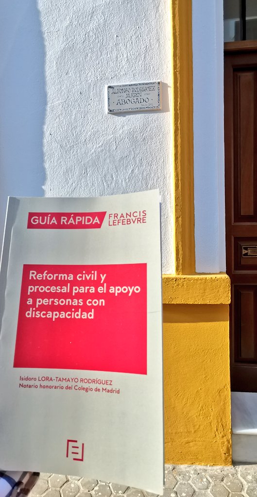 🆕 Guía de Lefebvre que sintetiza las profundas modificaciones que recoge la Ley 8/2021, de 2 de junio, por la que se reforma la legislación civil y procesal para el apoyo a las personas con discapacidad en el ejercicio de su capacidad jurídica.

Disponible en la nº1  #Hispalex