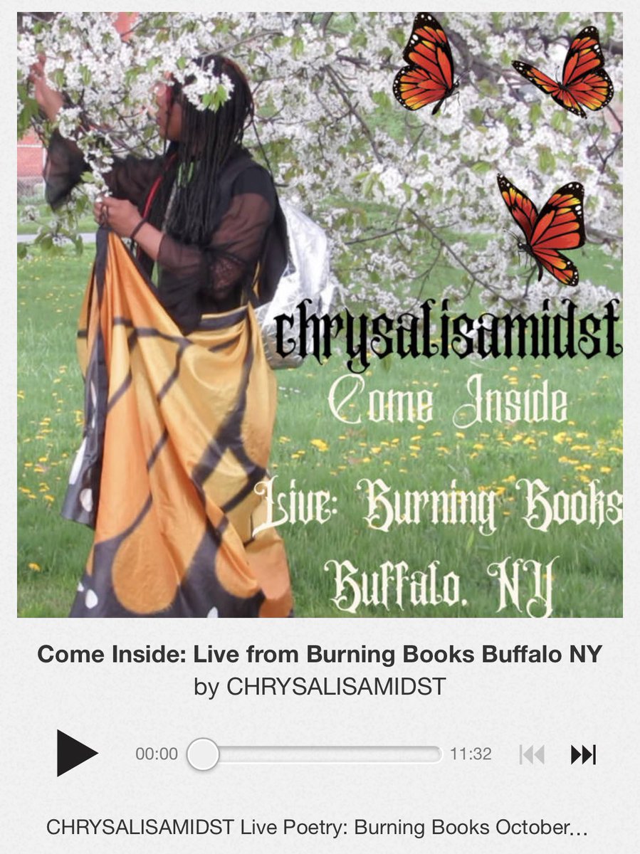 chrysalisamidst's tweet photo. I am attempting to reclaim my time and energies as a creator… this is a project consisting of a live poetry session where I recite my original compositions, as well as some unreleased music. #BandcampFriday #chrysalisamidst #poetrycommunity #blackmusic https://t.co/WUue0rLN1b https://t.co/c8LDWSgjbV