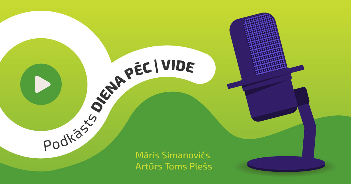 🎙️ Podkāsta DIENA PĒC | VIDE pirmajā epizodē Eco Baltia priekšsēdētājs Māris Simanovičs uz sarunu aicinājis VARAM ministru Artūru Tomu Plešu, lai apspriestu jau sasniegto un vēl paveicamo zaļajā kursā. 
Lai noklausītos pilnu sarunu, spied šeit👉  bit.ly/3lZdEn6