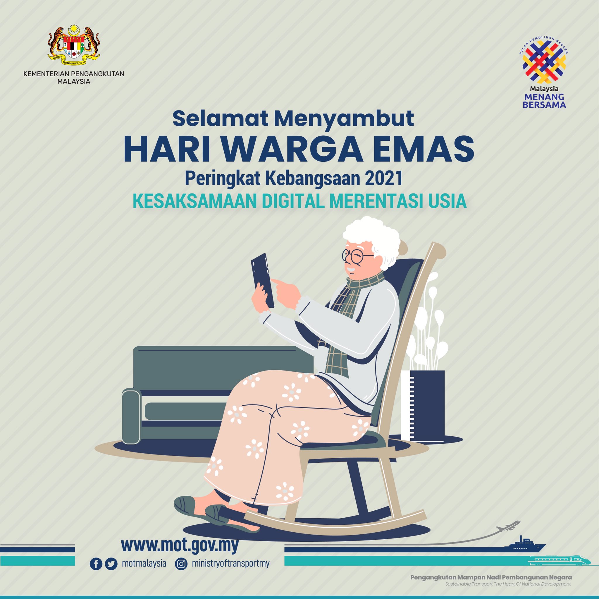 M O T Malaysia A Twitter Selamat Menyambut Hari Warga Emas 2021 Kepada Semua Warga Emas Di Seluruh Malaysia Hargailah Mereka Kerana Tanpa Mereka Siapalah Kita Sama Sama Kita Menghargai Titik Peluh Amp Usaha Gigih