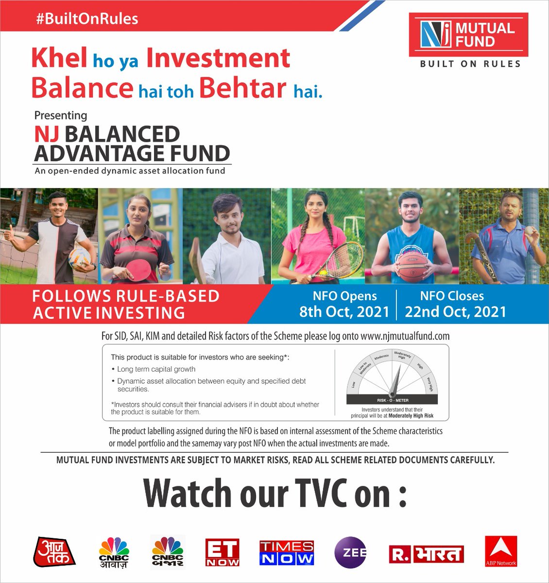 prashkak's tweet photo. Khel ho ya Investments
𝓑𝓪𝓵𝓪𝓷𝓬𝓮 𝓗𝓪𝓲 𝓣𝓸𝓱 𝓑𝓮𝓱𝓽𝓪𝓻 𝓗𝓪𝓲
𝐍𝐉 𝐁𝐚𝐥𝐚𝐧𝐜𝐞𝐝 𝐀𝐝𝐯𝐚𝐧𝐭𝐚𝐠𝐞 𝐅𝐮𝐧𝐝
NFO Opens : 8th Oct
#BalanceHaiTohBehtarHai
#NJMutualFund
#NJAMC
@NJWealth https://t.co/Zd9ErVHOV3 https://t.co/NJKr4sqSmk