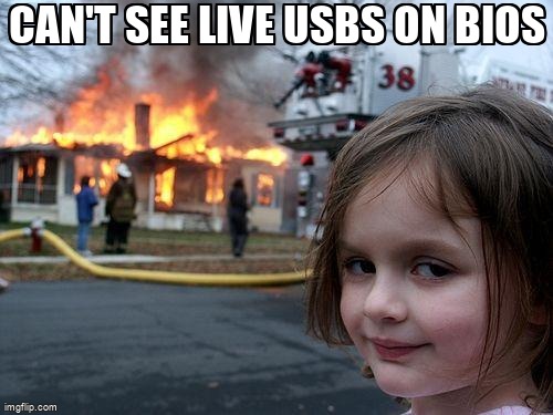 askubuntumemes's tweet image. Can't see live USBs on BIOS askubuntu.com/questions/1366… #liveusb #uefi #usb