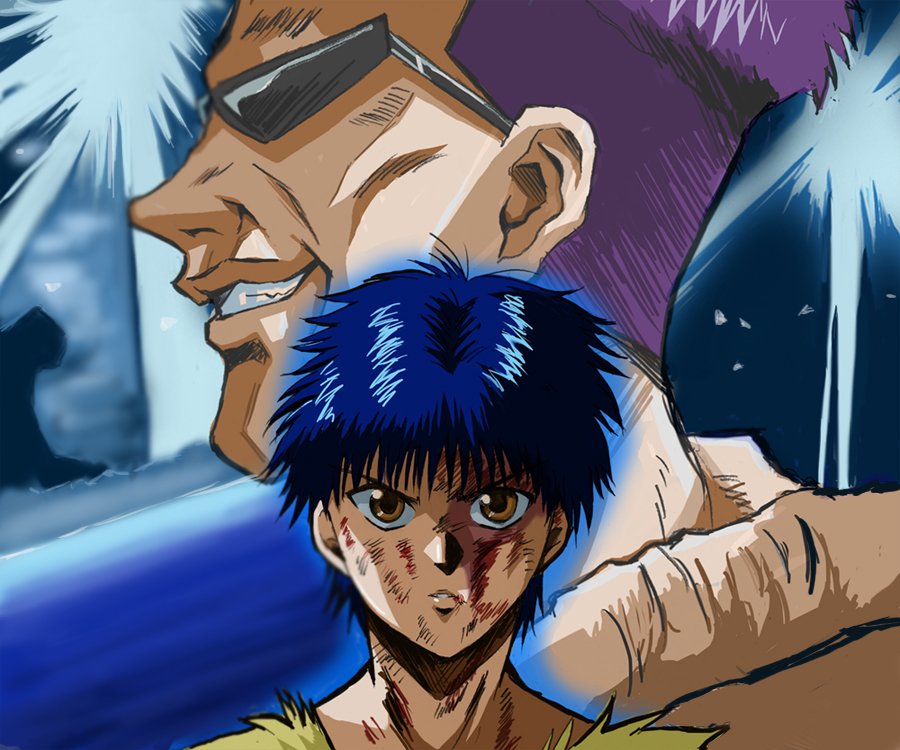 Twitter 上的 まりね Bs日テレの幽遊白書終わってしまった 仙水編や魔界トーナメントも見たかったなぁ 好きなシーンを描いたものです さよならbyebyeは名曲 戸愚呂と若幻海の最後の会話シーン 情感溢れてて好き 幻海の目のアップは千葉さん原画かな すごくいい