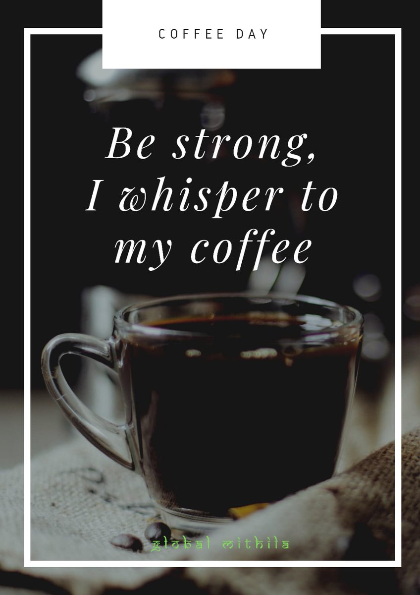 bharatudyamidev's tweet photo. More #espresso ☕
Less #depresso 😄
#coffee #coffeelover #coffeetime #coffeeshop #coffeeaddict 
#coffeelife #coffeelovers #coffeeday 
#internationalcoffeeday #coffeeporn #coffeeholic #darbhanga #darbhangadiaries 
#mithilanchal #globalmithila #coffeequotes 
#ccd #ccdcoffee https://t.co/qIj8Hdjg3r