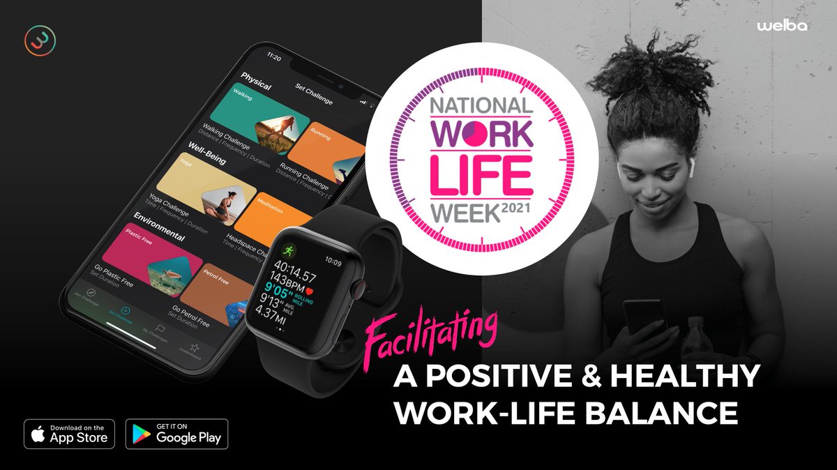 WelbaApp's tweet photo. #WorkLifeWeek starts on 11th October. Get in touch if keen to trial Welba as a way to #engage employees in #wellbeing activities. good@welba.app https://t.co/Gg6Giap3mt