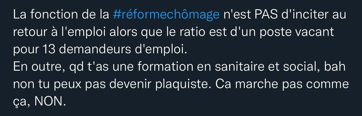 SimonBorderline's tweet photo. La camarade est en PV, donc je me permets de la screener pour vous partager ses tweets.
#AssuranceChomage https://t.co/UejccPG8AT