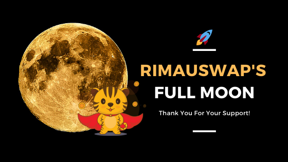 RimauSwap's tweet photo. Today is RimauSwap's FULL MOON🌕. We are officially 1 MONTH OLD! 🥳 Click to read more...

https://t.co/JFlO24zpd4 https://t.co/tqeFRcB84i