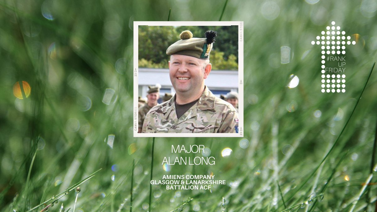 Lowland_RFCA's tweet photo. #RankUpFriday⬆️ 🎉
Congratulations Alan Long, Officer Commanding (OC) Amiens Company, @reportinggandl, who has been promoted from Captain to Major.
Major Long goes straight into our #RankUpFriday⬆️ prize-draw. Nominate a promoted individual and make sure they don't miss out! https://t.co/keqMvdpvWP