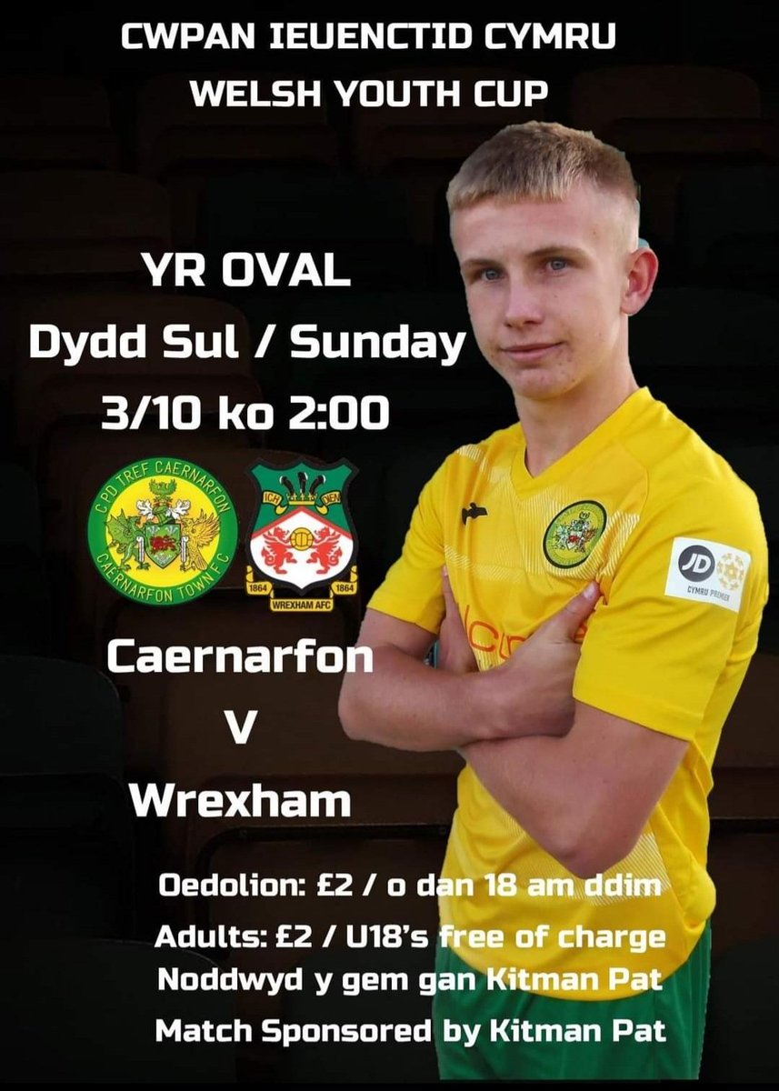 Cofiwch am y Gem Dydd Sul! Dewch cefnogi y Cofis ifanc. Canteen ar agor ar gyfer diodydd poeth/oer ag hefyd sioced ayyb. Dim bwyd poeth.🔰
Don't forget about the game on Sunday! Come and support the Young Cofis. Canteen open for Hot/Cold Drinks and Chocolate etc. No Hot Food. 🔰