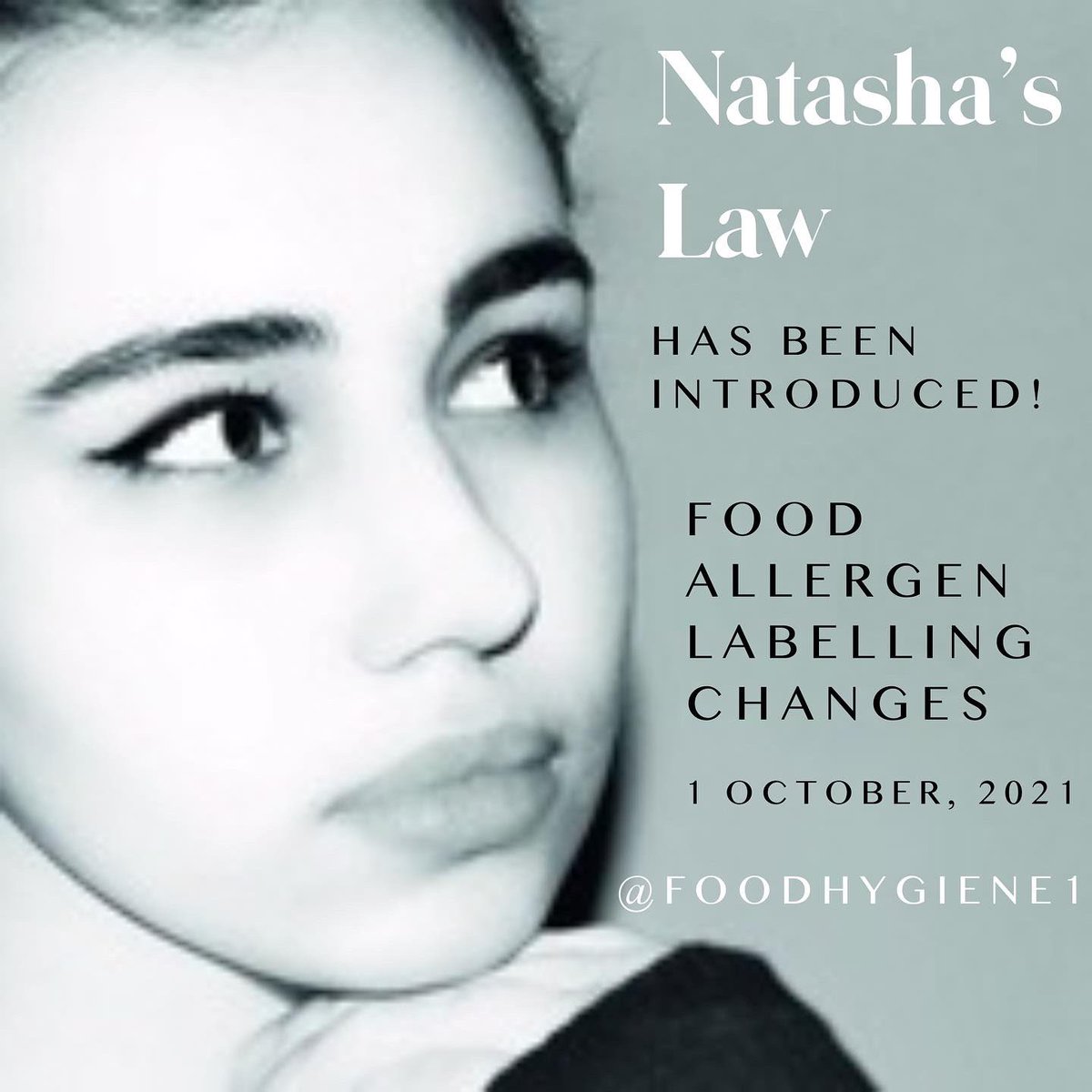 Natasha’s Law @NatashasLegacy Millions with food allergies to benefit, new allergen labelling law comes into force today, the @foodgov have a dedicated PPDS hub on their website. If you need support & advice contact @foodhygiene1 #natashaslaw #foodsafety #anaphylaxis #allergens