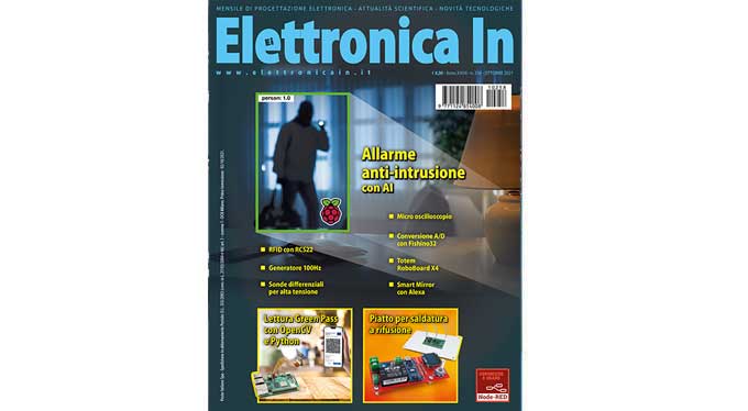futuranet_it's tweet photo. Ė in edicola il numero 258 – Ottobre 2021. 
Leggi subito il sommario! https://t.co/MP3TO6SI5B

 #riviste #ElettronicaIn #elettronica #programmazione #firmware #Arduino #LoRa #Fishino32 #NodeRED  #Python https://t.co/99wA4I5HpE