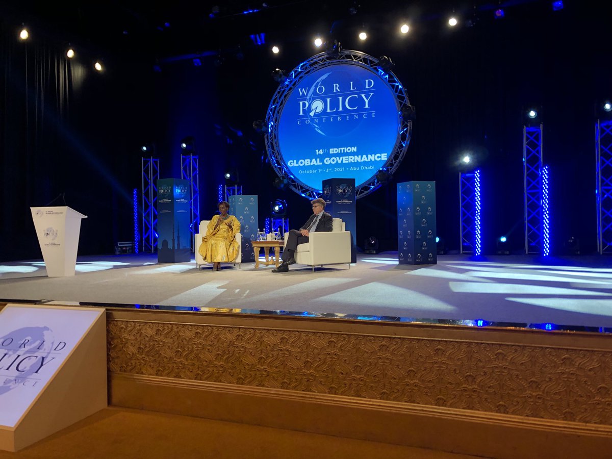Louise Mushikiwabo au World Policy forum à Abu Dhabi