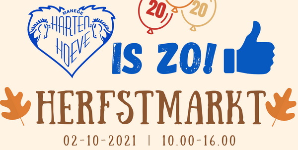 Zorgmanege HartenHoeve in Deil organiseert za. 2 okt. (10.00-16.00u.) een jubileum herfstmarkt met aansluitend een jubileumshow. ow.ly/bFKF50Gizu0
De dag wordt afgesloten met een show met optredens van grote en kleine ruiters en amazones van de HartenHoeve. #deil <a href="/DorpDeil/">Dorp Deil</a>