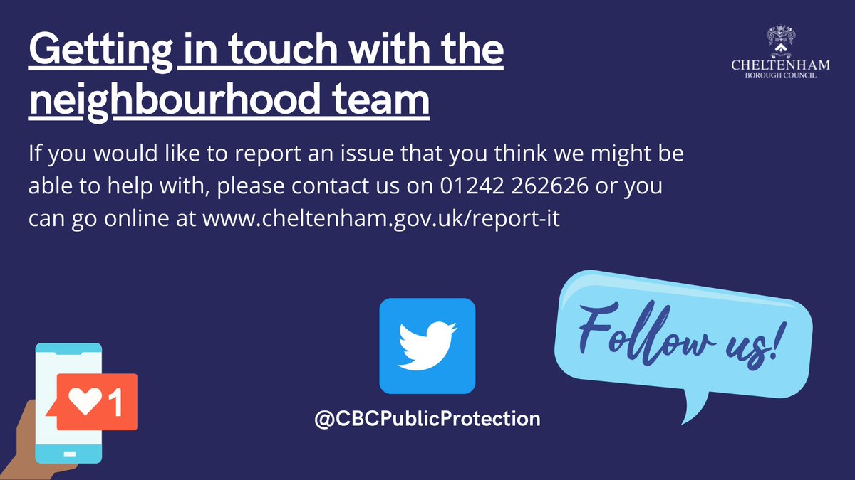 CBCEnviroHealth's tweet photo. Amazing news - our #neighbourhood team has been made permanent following a successful two year trial period combating low level ASB and environmental crime. We're committing to ensuring Cheltenham remains a safe and tidy town to visit, live and work in. #teamcheltenham #community https://t.co/errYB1KMnV