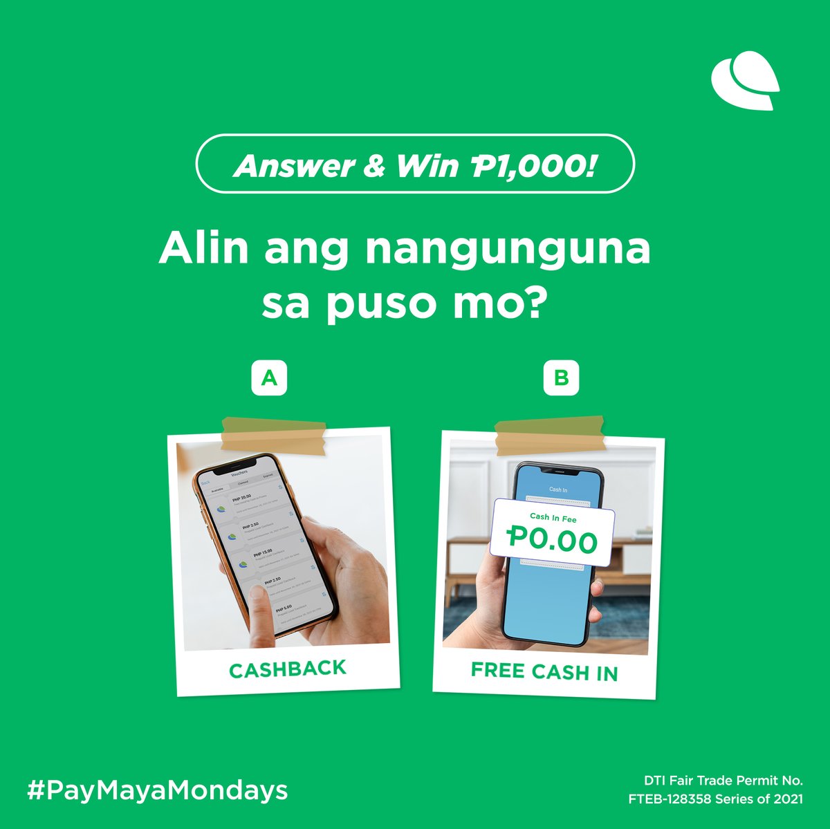 mayaofficialph's tweet photo. PayMaya offers them both, but we're curious which you enjoy more! 🤔💰 

Win P1,000 with #PayMayaMondays by following these easy steps.

Please fill out the DTI-required form before 9PM to qualify for the giveaway. Link in bio. https://t.co/xPbLflAEM3