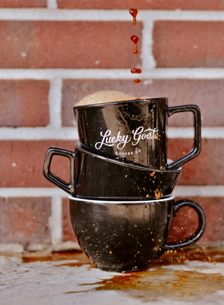 LuckyGoatCoffee's tweet photo. It's time to celebrate! Today is International Coffee Day and we are sharing a cup with you! 

Come by any of our cafes and receive 10% off ALL Coffee Drinks. We are even running a fun promotion online. Spend $50 or more and receive a FREE gift from us! https://t.co/bLcukHAlox