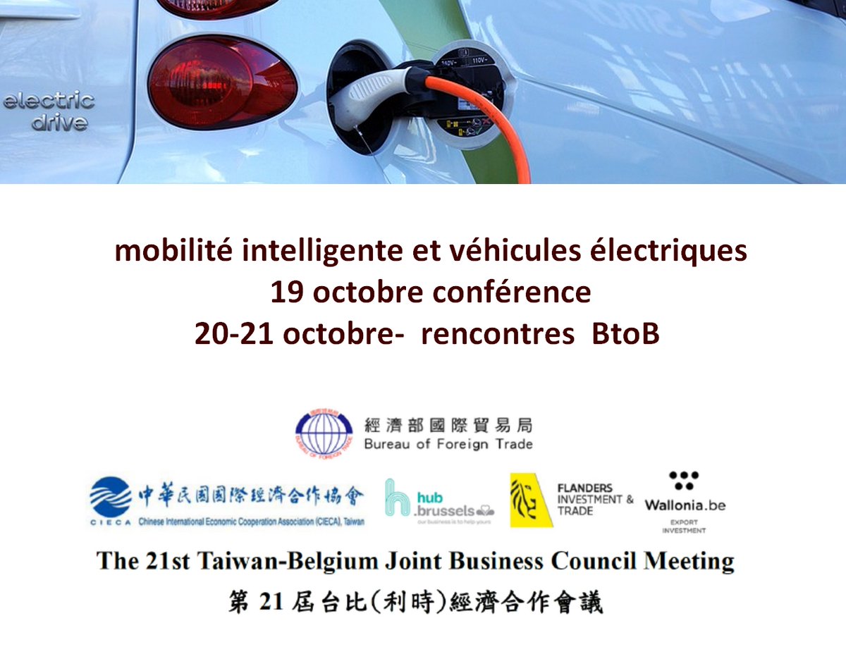 Découvrez les synergies entre Taïwan et la Belgique dans les domaines des véhicules électriques, technologies de batteries de nouvelle génération, énergies vertes, de l'ingénierie automobile, lors de la 21e édition du Belgium-Taiwan Joint Business Council
tinyurl.com/8ch8ebj9