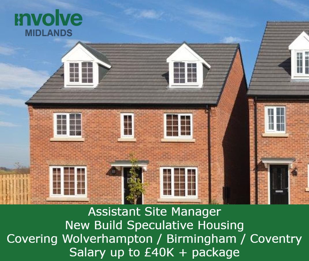 LtdInvolve's tweet image. &quot;NEW VACANCY - ASSISTANT SITE MANAGER - PERMANENT&quot;

For further details please call Leigh Clifton on 0121 667 6477 or Julie Ower on 01902 925960 for further details.

#assistantsitemanager #sitemanager #newbuildhomes #newbuilds #permanentrecruitment #involverecruitment