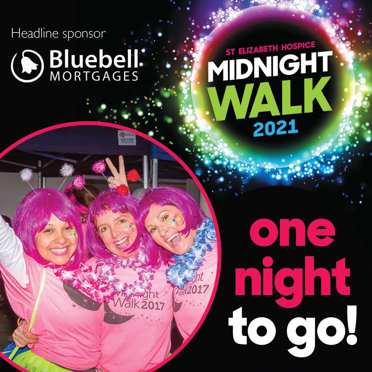 midnightwalkSEH's tweet photo. There is just one day to go until the Midnight Walk 2021!

Our online registration is now closed, and we are not accepting people to sign up on the night.

If you are joining us tomorrow please remember you MUST have a negative lateral flow test to enter. https://t.co/a0NUEafdH9